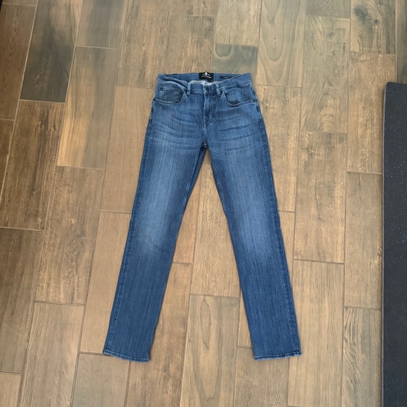 SEVEN - LUXE PERFORMANCE PLUS SLIMMY TAPERED IN MID-BLUE Size 30 - Picture 2 of 8